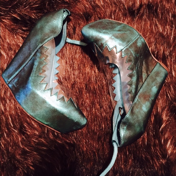 Jeffrey Campbell Audrey Wedge - Metallic Teal