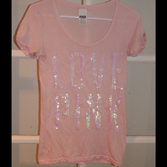 PINK sequin tee