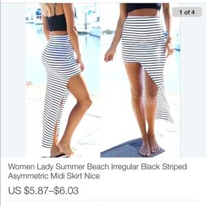 Women's high lo maxi skirt SML