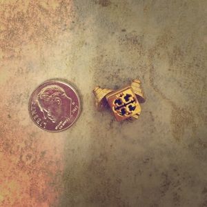 Tory Burch Small Square Logo Earrings