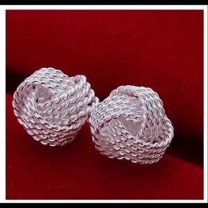 NWOT Sterling silver Tiffany style earrings