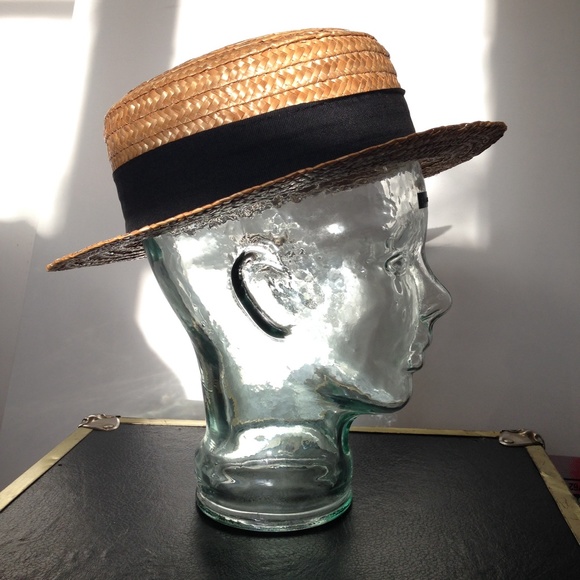 Straw Boater Hat