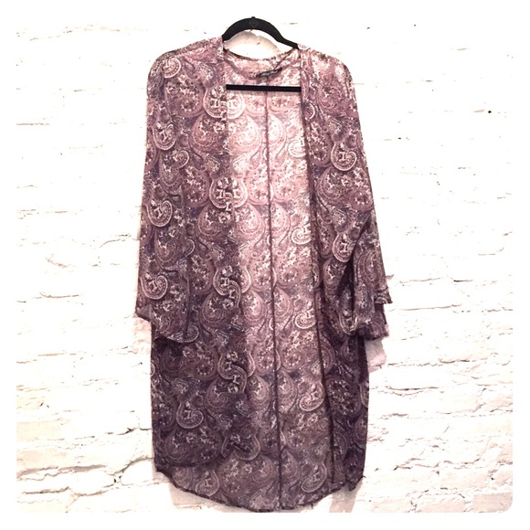 Long sleeve Purple kimono