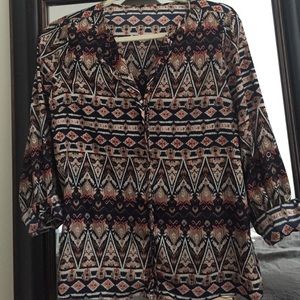 Desert Print Blouse