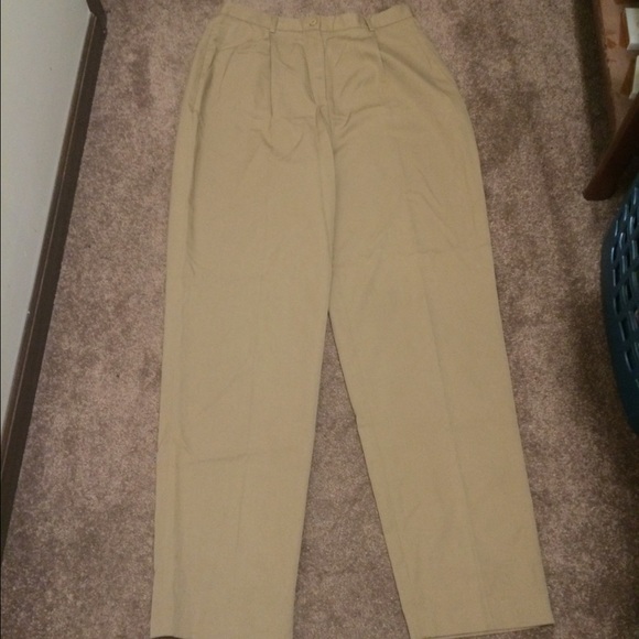 Tan 14 Tall Long Dress Pants. Sm elastic sections