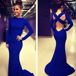 Long Blue Dress