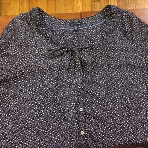 Blouse with bow tie NWOT