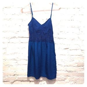 Blue lace dress