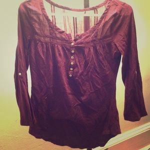 H&M maroon top