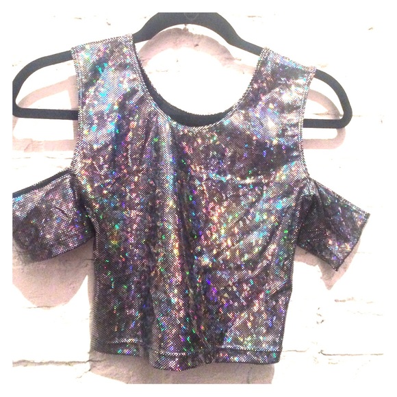AA Hologram Crop Top