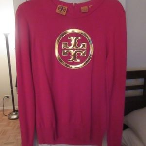 Tory burch pink sweater size M