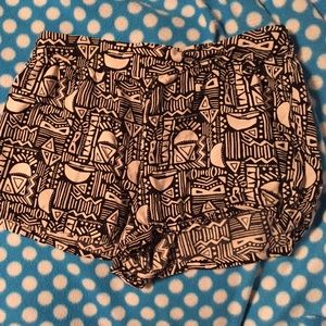 Aztec print shorts