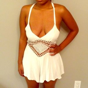 LF White Diamond Romper