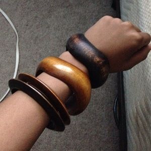 Bracelets made of wood