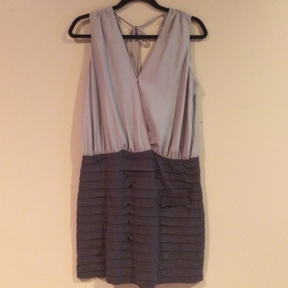 Grey Banded Bottom Dress - Size L