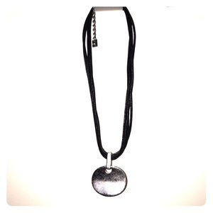 Black charm necklace