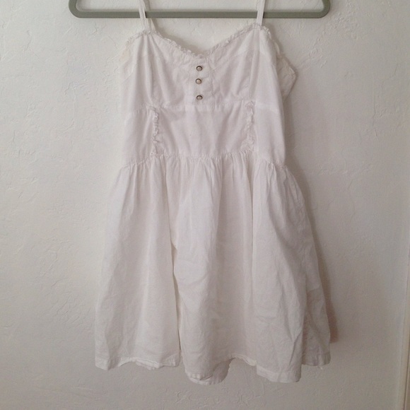 White fit and flare dress
