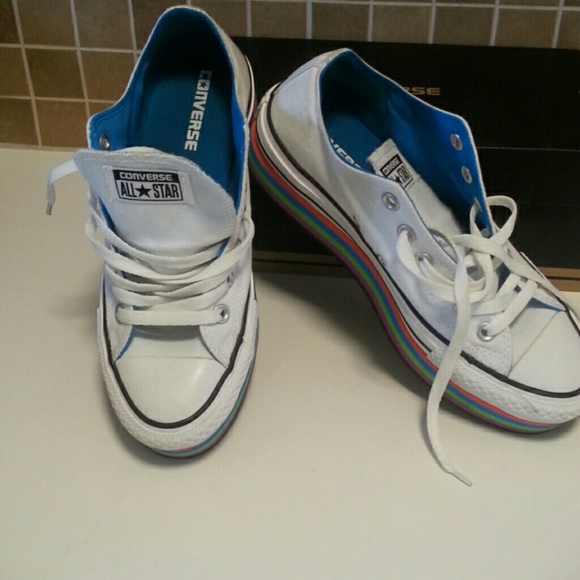 Converse Shoes - Converse white platform sneakers