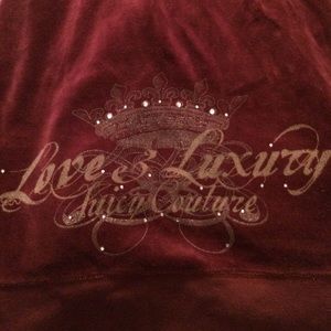 Maroon juicy couture jump suit