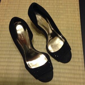 Coach open toe heel with original box (used)