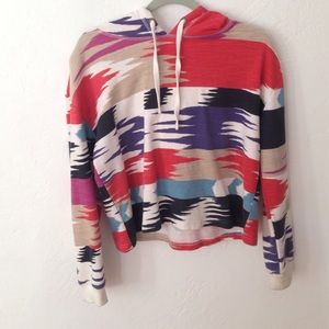 Native print light jacket