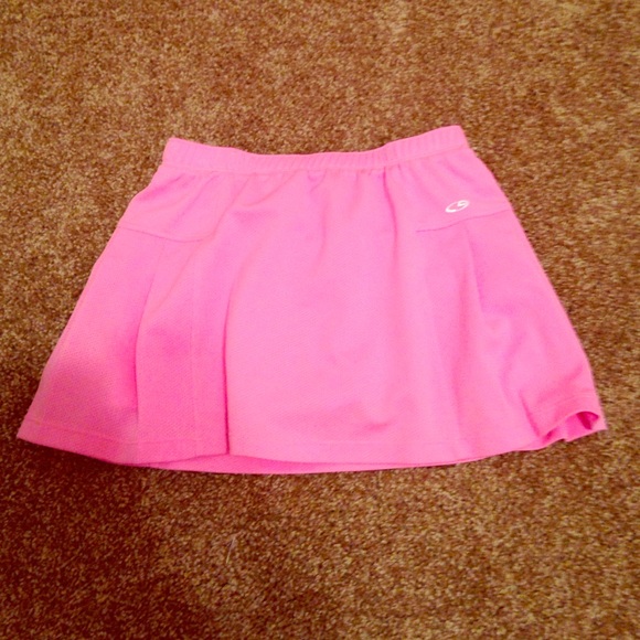 Pink sports skirt