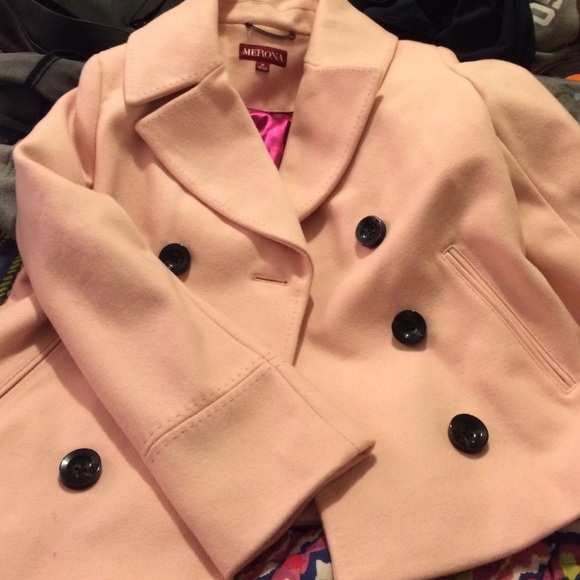 Light pink pea coat