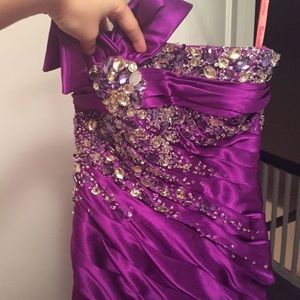 Beautiful Purple with beads dress