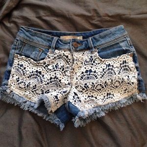 Crocheted "Ripped" Shorts (Size: 1)