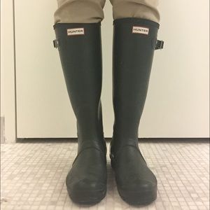 Dark Green Hunter Boots