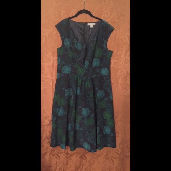 Green & Blue Liz Claiborne Dress