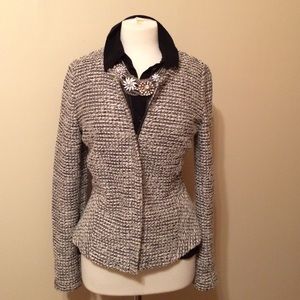 Ann Taylor Loft Peplum Zip Blazer