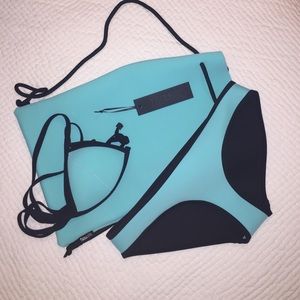 New Triangl Bikini Bottoms in Santa Rosa Splash XS