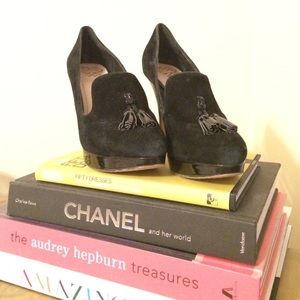 Vince Camuto Tassel Black Heels