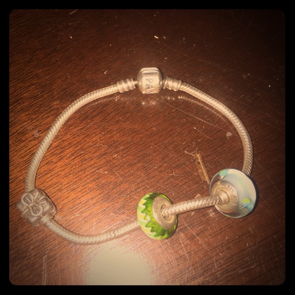 Pandora bracelet and charms