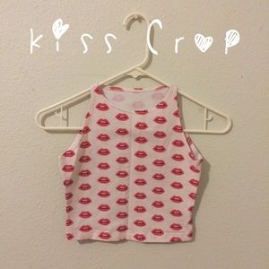 American Apparel  |  Lips crop top