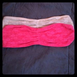 Victoria's Secret PINK lace bralettes