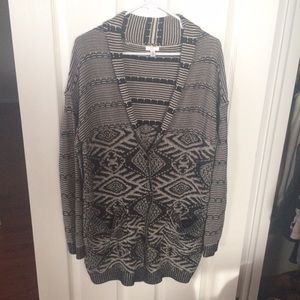 Cooperative long cardigan sweater