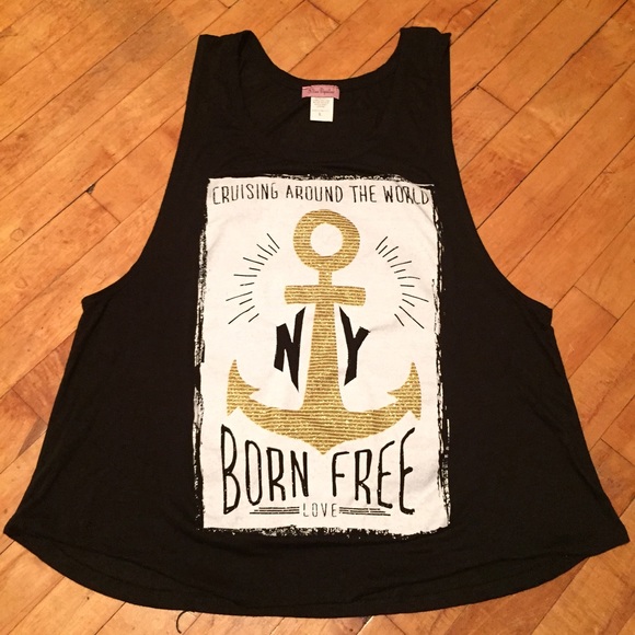 Miss Popular Tops - Rue 21 Miss Popular Born Free Tank Top Sz L