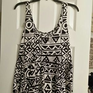 Black and white dress