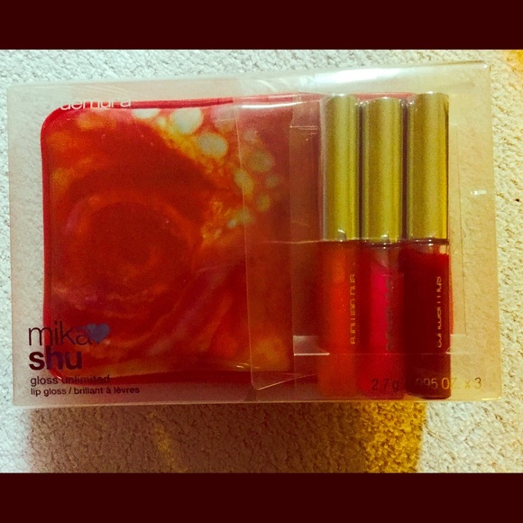Ltd. Edition Shu Uemura Trio lipgloss set