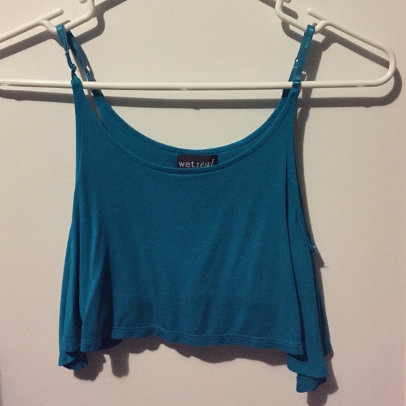 Blue WetSeal croptop