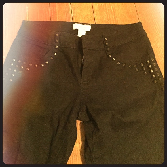 Forever 21 Premium Denim Studded Jeans