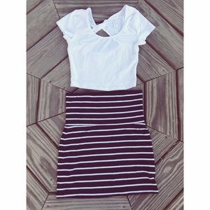 Crop top + skirt bundle