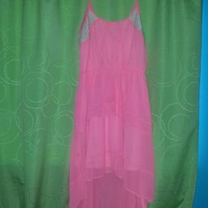 Pink Hi-low dress