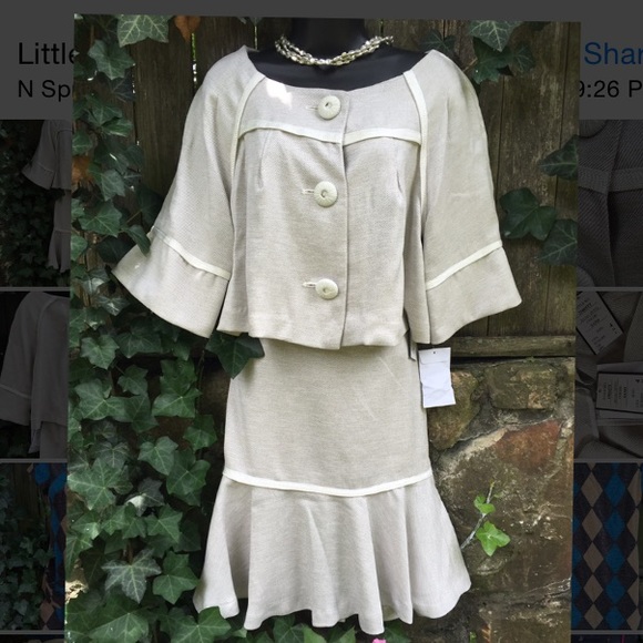Jessica McClintock Dresses & Skirts - NWT Jessica McClintock Swing Coat & Skirt Size 4