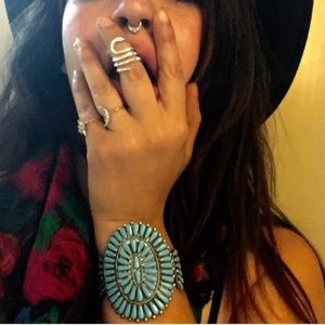 Zuni Style Turquoise Cuff