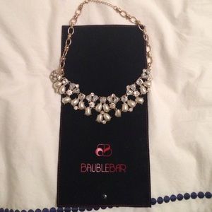NEW W/ BAG Bauble Bar pearl and crystal necklace