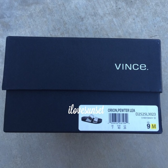 {VINCE} Pewter Slides - Picture 4 of 4