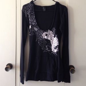 Black long sleeve sweater